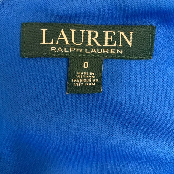 Ralph Lauren Side Sash Crossover V Neck Cocktail Dress size 0 - Picture 7 of 8